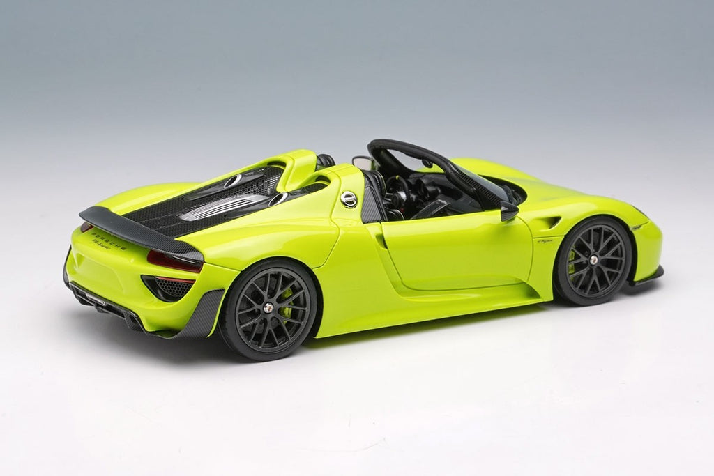 EIDOLON EM569D 1/43 Porsche 918 Spyder Weissach Package 2011 Acid Green Limited