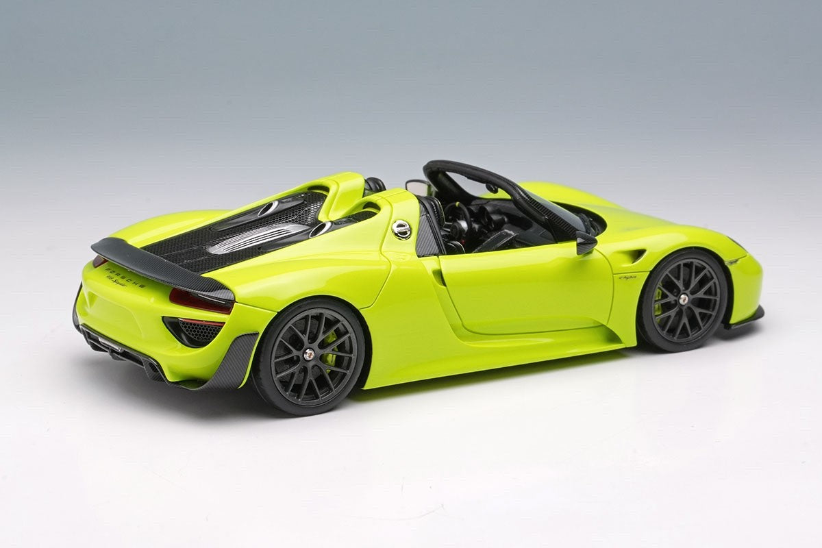 EIDOLON EM569D 1/43 Porsche 918 Spyder Weissach Package 2011 Acid Green Limited