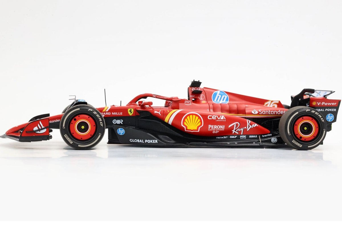 BBR BBR241816EDIE 1/18 Ferrari SF-24 2024 US GP Austin C.Leclerc Winner Diecast