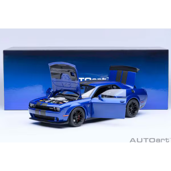 AUTOart 71763 1/18 Dodge Challenger SRT Jailbreak 2022 Blue Diecast
