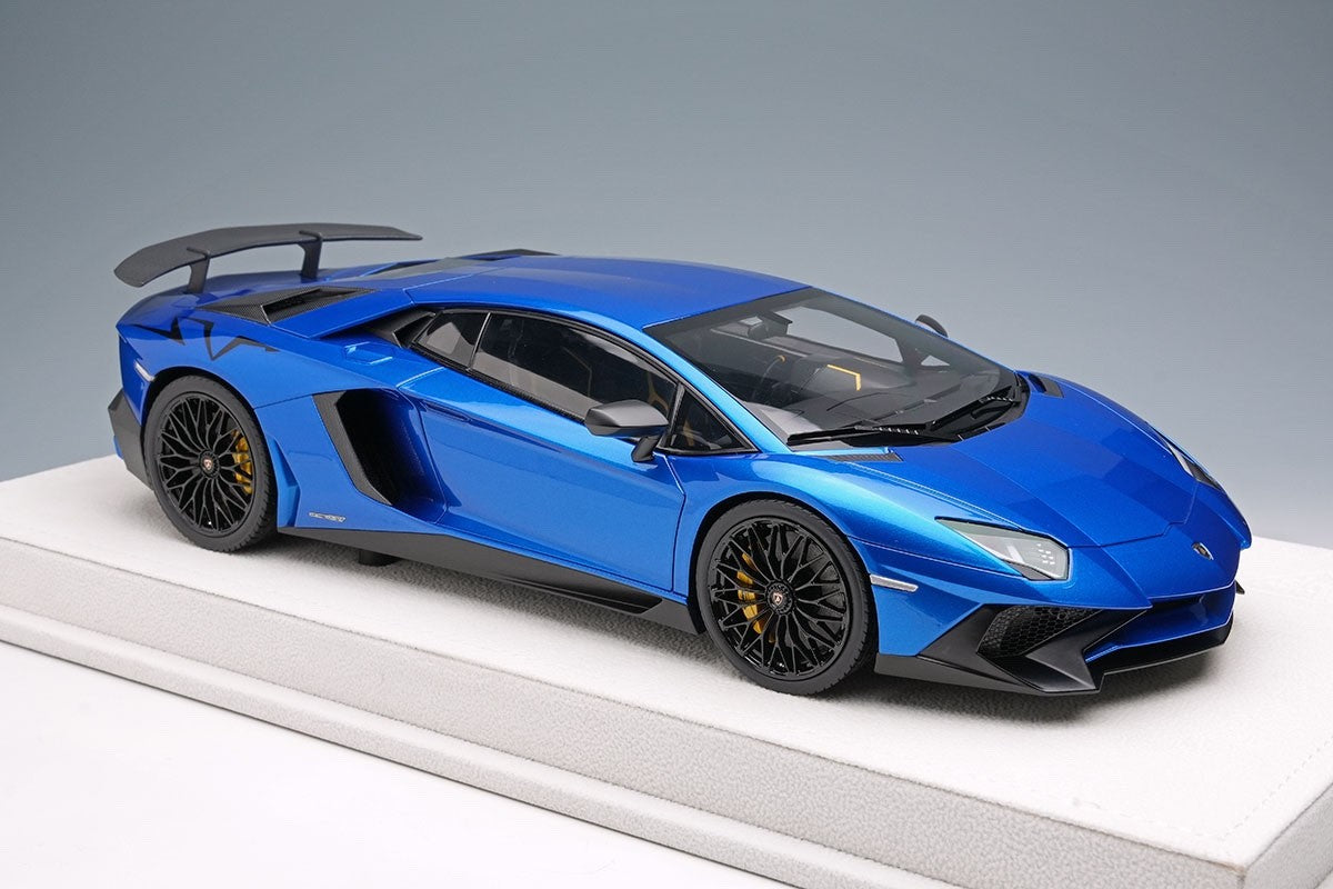 EIDOLON EML005C 1/18 Lamborghini Aventador LP750-4 SV 2015 Blu Nethuns Resin