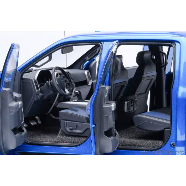 AUTOart 72949 1/18 Ford F-150 Raptor SuperCrew 2019 Blue Diecast