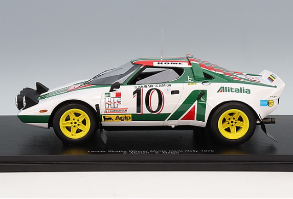 Spark S18S946 1/18 Lancia Stratos Alitalia Monte Winner 1976 #10 Resin