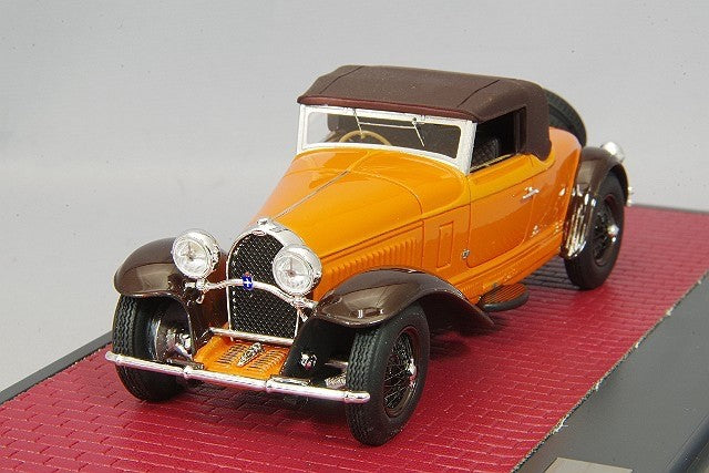 MATRIX MX50205-062 1/43 Bugatti T46 Cabrio de Villars 1930 Closed Orange Resin
