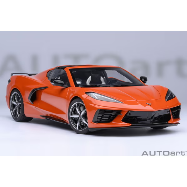 AUTOart 71283 1/18 Chevrolet Corvette C8 Stingray Z51 Orange Diecast