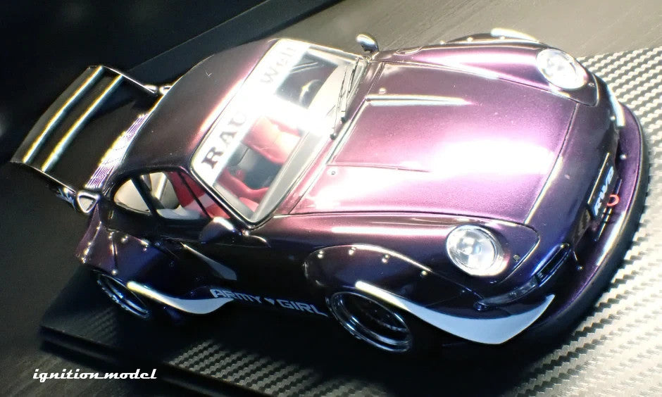 Ignition Model IG3739 1/18 RWB Porsche 993 Purple Metallic Resin