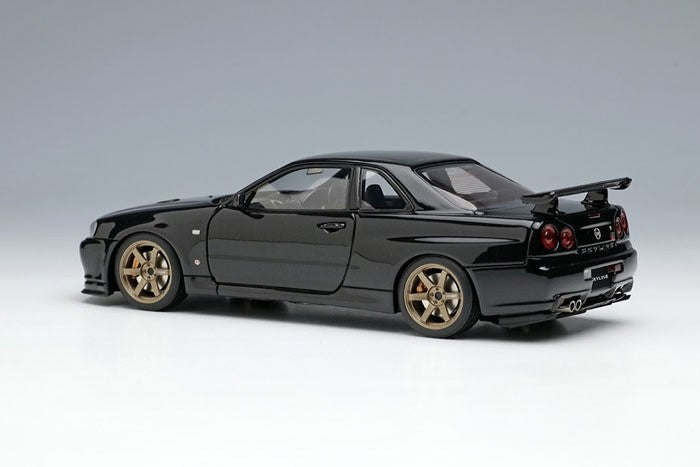 Make Up EIDOLON EM510E 1/43 Nissan Skyline GT-R V-spec II Nur Black Pearl 2002