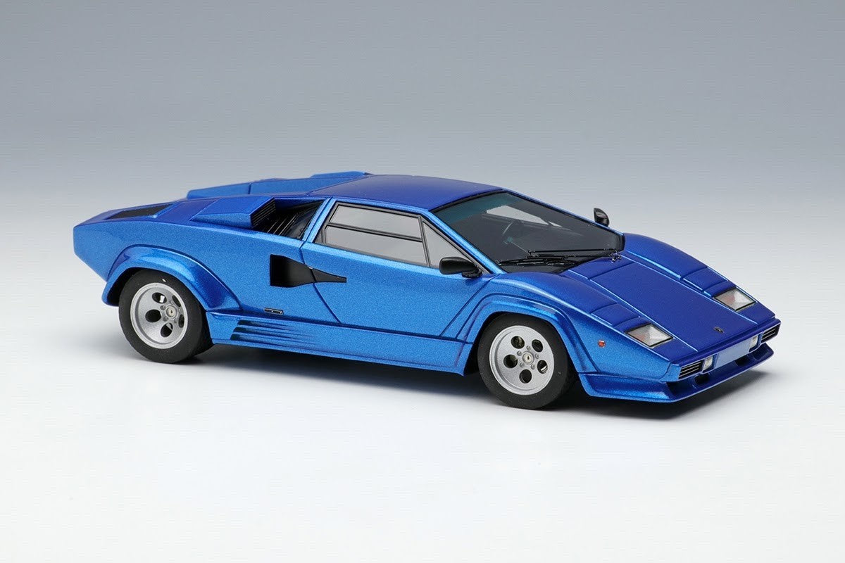 Make Up EIDOLON EM652C 1/43 Lamborghini Countach LP5000 QV Metallic Blue 1988