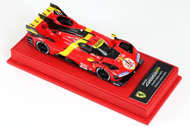 BBR Deluxe C280DL 1/43 Ferrari 499P Hypercar 2022 (Red Leather Base) Ltd 50pcs