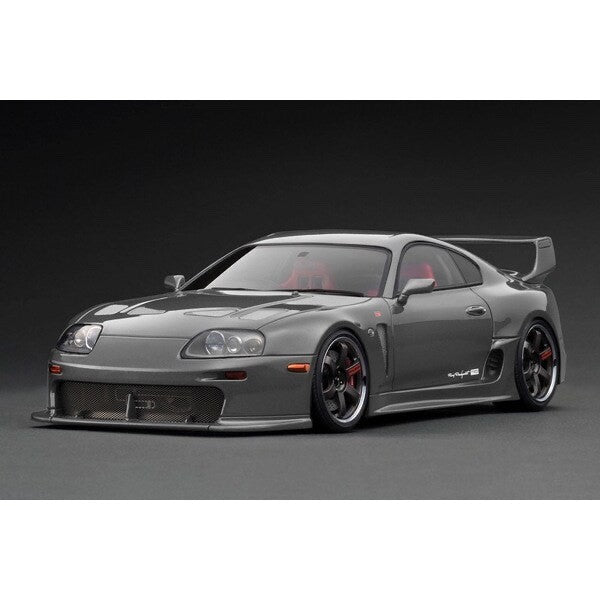 Ignition Model 1/18 Toyota Supra A80 TRD 3000GT Gun Metallic Resin Model IG3601