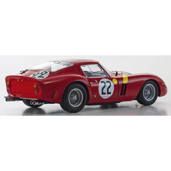 Kyosho KS08438B 1/18 Ferrari 250 GTO 1962 Le Mans #22 Die-Cast Model Car