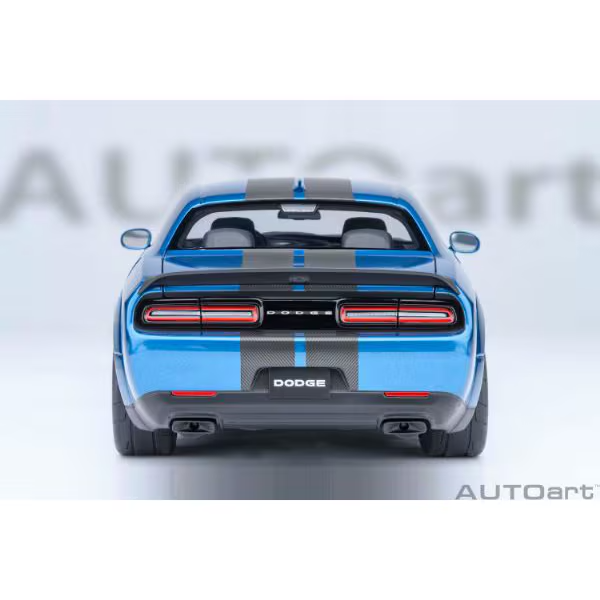 AUTOart 71767 1/18 Dodge Challenger SRT Super Stock 2023 Blue Diecast