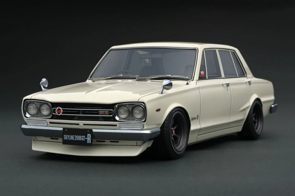 Ignition Model IG3513 1/18 Nissan Skyline GT-R PGC10 Hakosuka 1969 White Resin