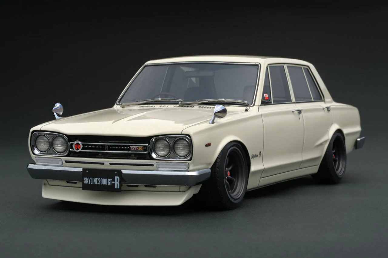 Ignition Model IG3513 1/18 Nissan Skyline GT-R PGC10 Hakosuka 1969 White Resin