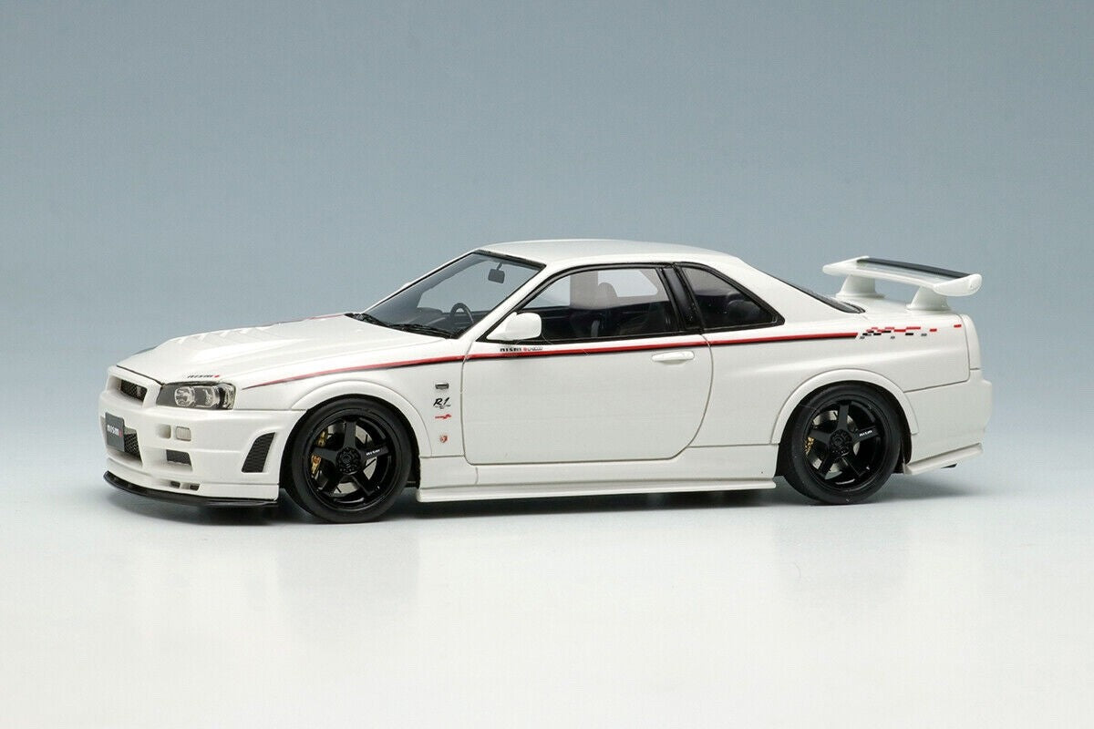 Make Up EIDOLON EM436E 1/43 Nissan Skyline GT-R BNR34 NISMO R-tune White