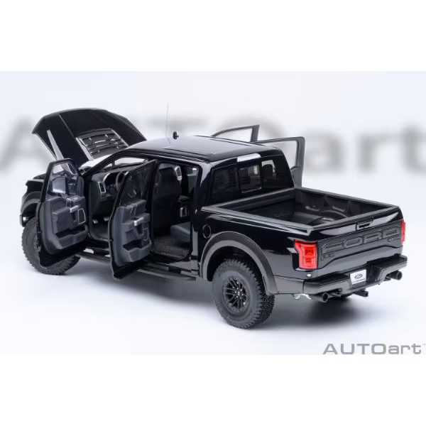 AUTOart 72947 1/18 Ford F-150 Raptor SuperCrew 2019 Black Diecast