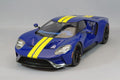 Top Speed TS0305 1/18 Ford GT Coupe Sunoco Blue/Yellow Stripes