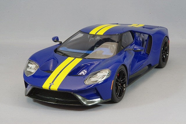 Top Speed TS0305 1/18 Ford GT Coupe Sunoco Blue/Yellow Stripes