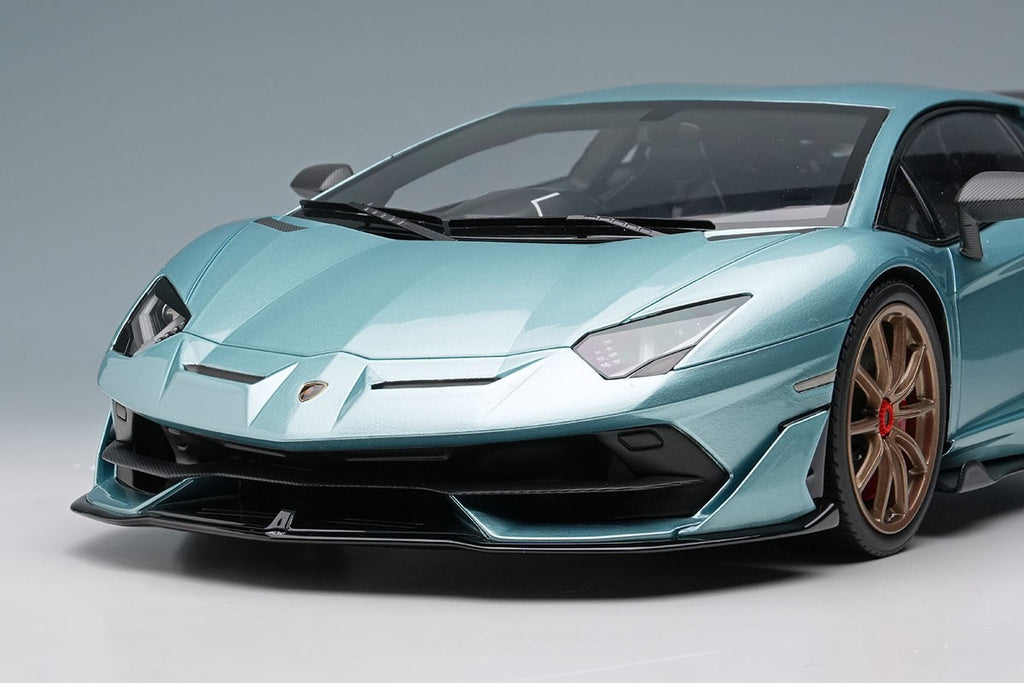 EIDOLON EML026F 1/18 Lamborghini Aventador SVJ 2018 Blue Resin Limited