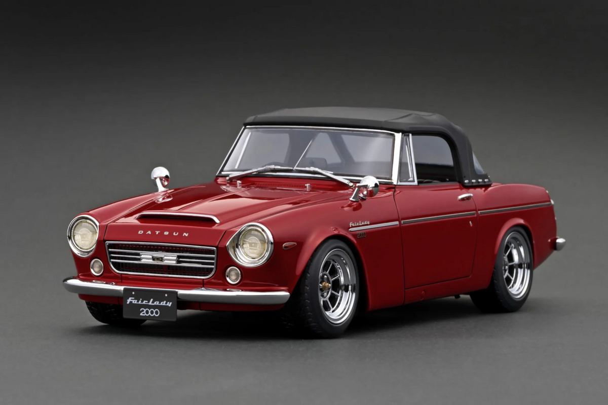 Ignition Model IG2710 1/18 Datsun Fairlady 2000 SR311 Roadster Burgundy Red