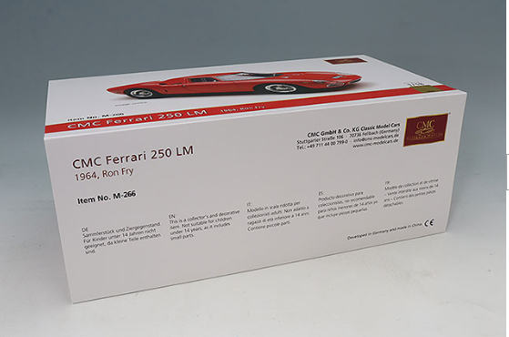 CMC CMC-266 1/18 Ferrari 250 LM Ron Fry #6105 RHD Diecast