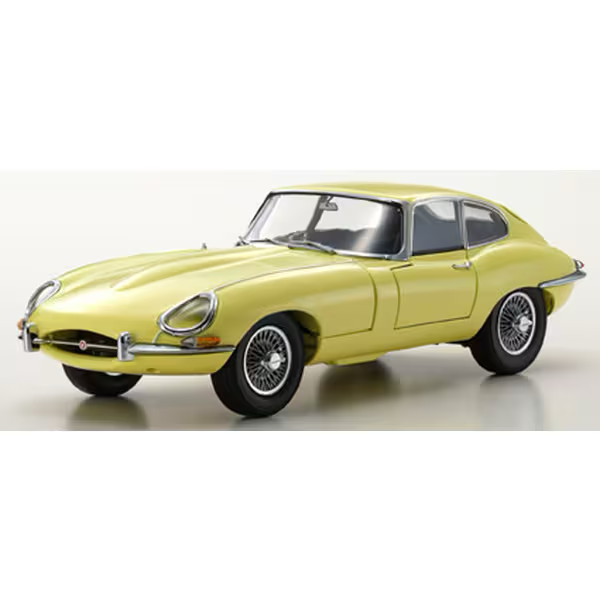 Kyosho KS08954LY 1/18 Jaguar E-Type Pale Primrose Light Yellow