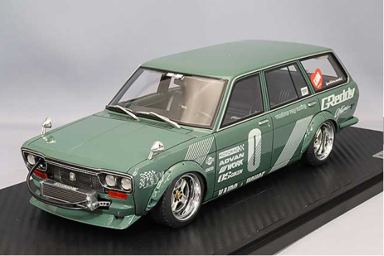 Ignition Model IG3147 1/18 Datsun Bluebird 510 Wagon Green Jun Imai