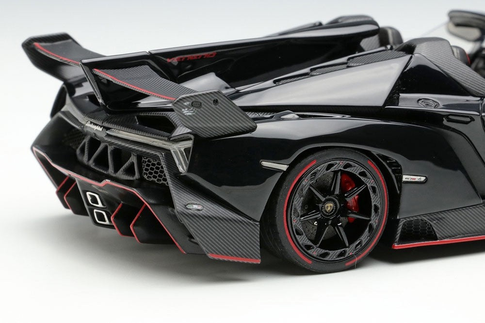 EIDOLON EM451H 1/43 Lamborghini Veneno Roadster 2015 Black Resin Ltd 80pcs