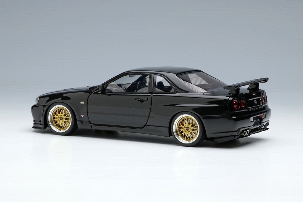Make Up EIDOLON EM509D 1/43 Nissan Skyline GT-R V-spec II Black Pearl 2000