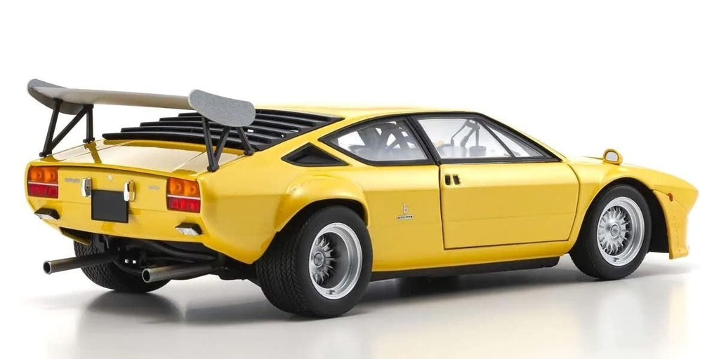 Kyosho KS08445GY 1/18 Lamborghini Urraco Rally Yellow Diecast Model Car
