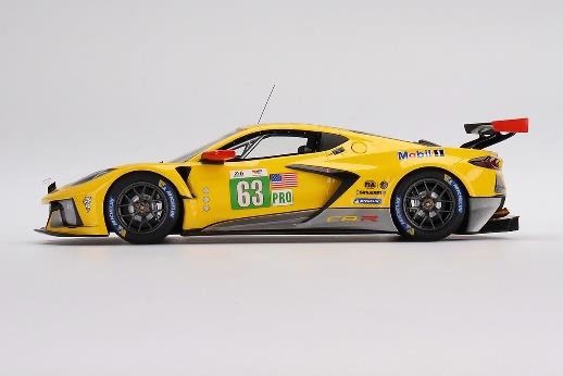 TOP SPEED TS0442 1/18 Chevrolet Corvette C8.R Le Mans 24H 2022 #63 Yellow Resin