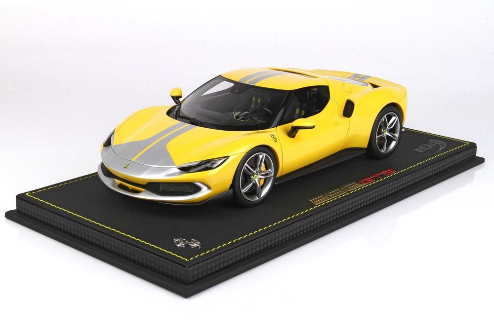 BBR P18211CV 1/18 Ferrari 296 GTB Assetto Fiorano 2021 Giallo Modena Ltd 99pcs
