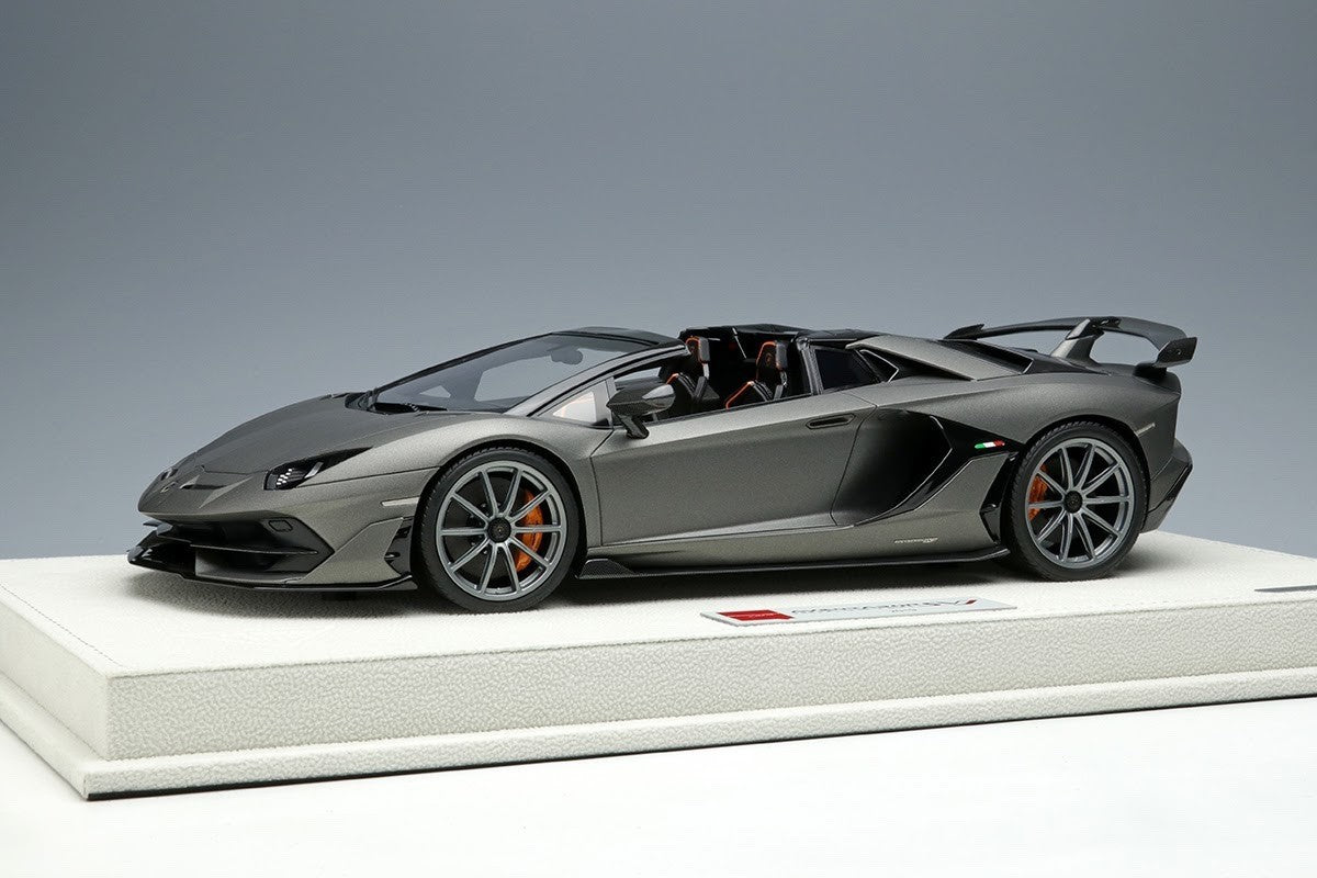 EIDOLON EML028E 1/18 Lamborghini Aventador SVJ Roadster Grigio Titan Resin Car