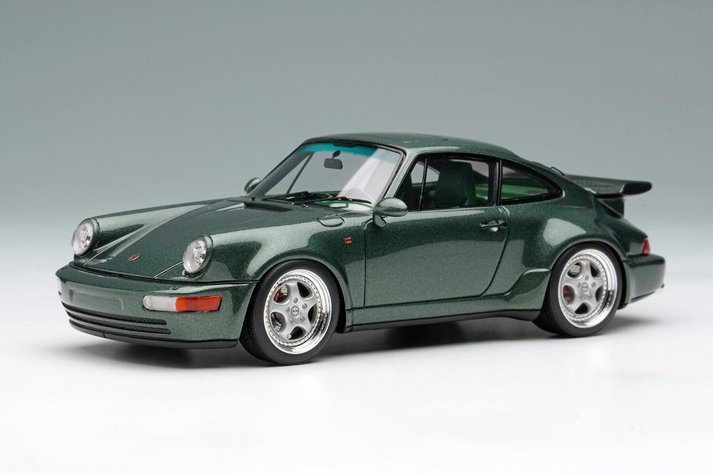 Make Up VISION VM158J 1/43 Porsche 911 964 Turbo 3.6 1993 Oak Green Resin