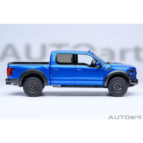 AUTOart 72949 1/18 Ford F-150 Raptor SuperCrew 2019 Blue Diecast