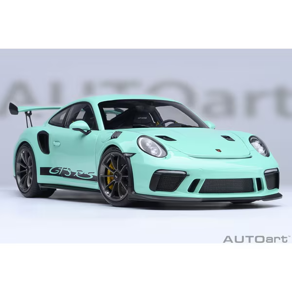 AUTOart 78181 1/18 Porsche 911 991.2 GT3 RS Mint Green Diecast