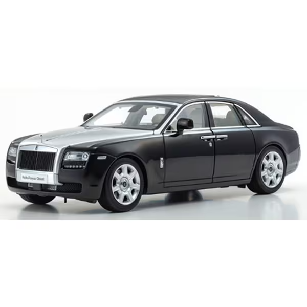 Kyosho Rolls-Royce Ghost 1/18 Die-Cast Black & Silver Model Car KS08802BKS2 NEW
