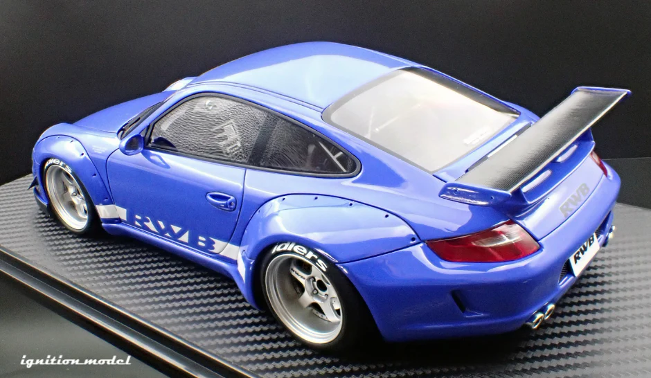 Ignition Model IG3256 1/18 RWB Porsche 911 997 Rauh-Welt Light Blue Resin