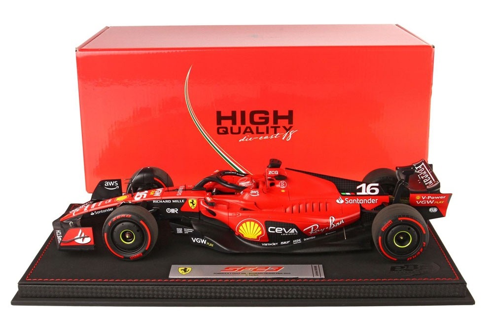 BBR BBR231816DIE 1/18 Ferrari SF-23 2023 Bahrain GP C.Leclerc Diecast Limited 20