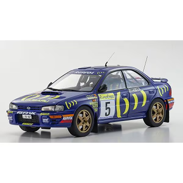 Kyosho KS08962B - 1/18 Subaru Impreza 1995 Monte Carlo #5 [Die-cast Mini Car]