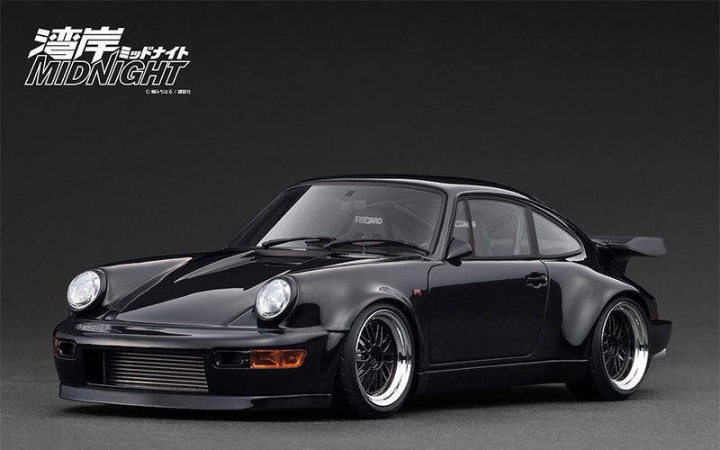 Ignition Model IG3593 1/18 Porsche 964 Blackbird Wangan Midnight Black Resin