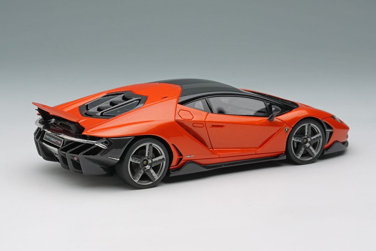 Make Up EIDOLON EM780J 1/18 Lamborghini Centenario 2016 Wing Up Arancio Argos