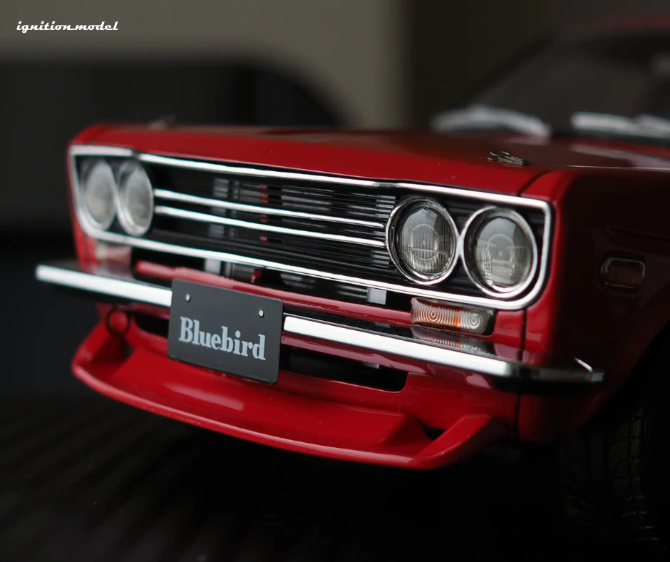 Ignition Model IG3306 1/18 Datsun Bluebird 510 2-Door Watanabe Red Resin
