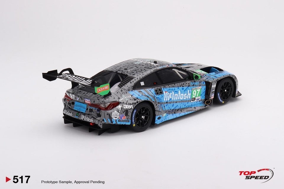 TopSpeed TS0517 1:18 BMW M4 GT3 #97 Turner IMSA 2023 Laguna Seca GTD P2 Resin
