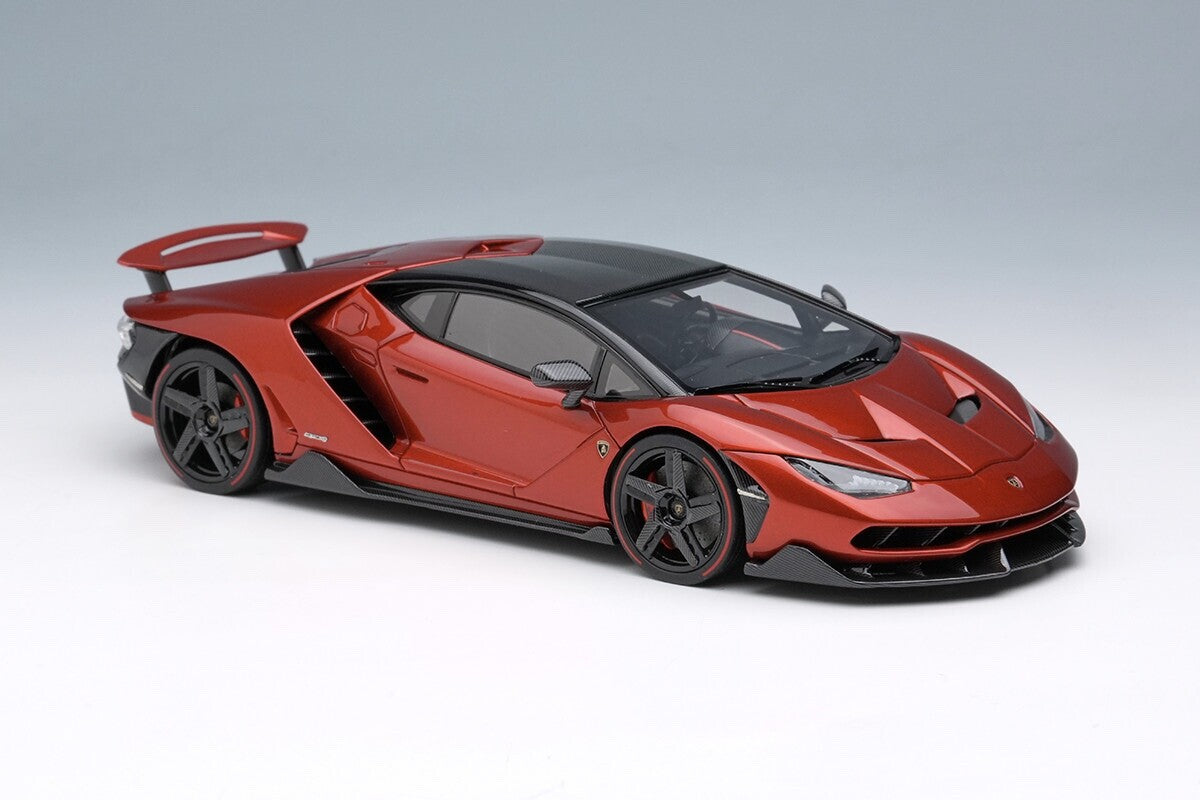 EIDOLON EM780C 1/43 Lamborghini Centenario LP770-4 2016 Rear Wing Up RossoEfesto