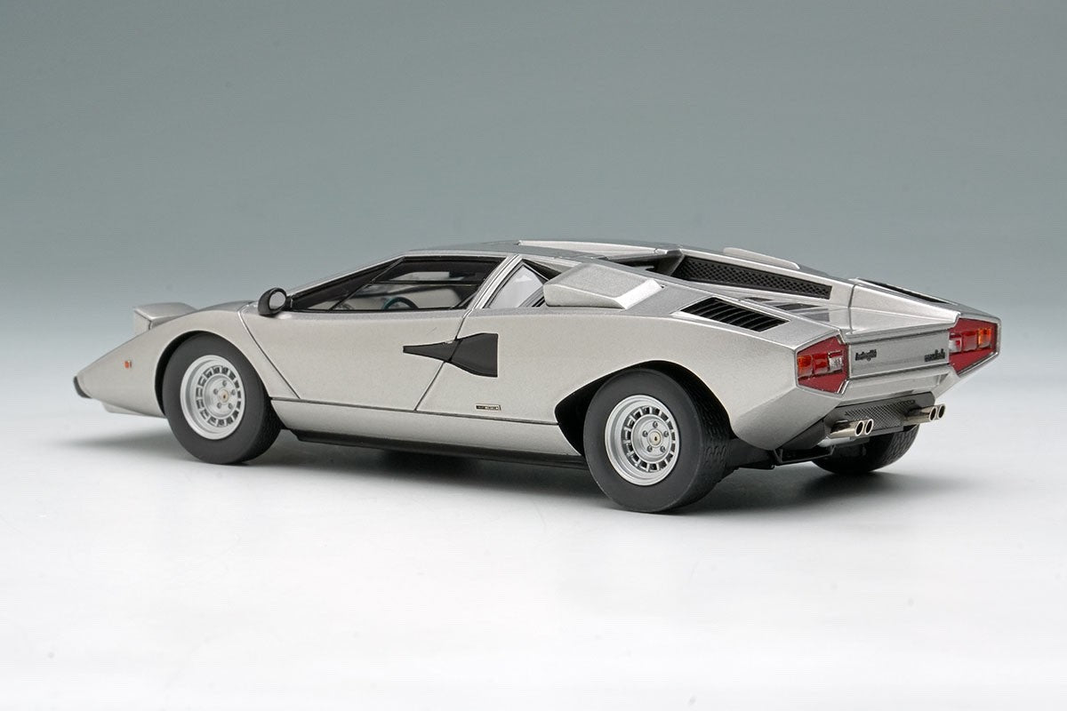 EIDOLON EM822D 1/43 Lamborghini Countach LP400 1974 Headlamp Open Silver Resin