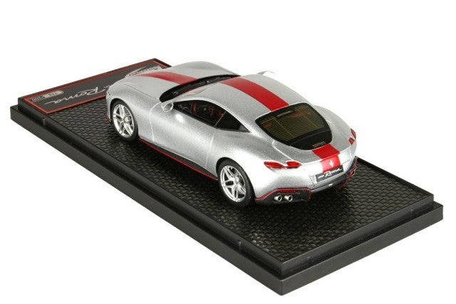 BBR BBRC236CHI 1/43 Ferrari Roma Matt Sunsilver / Red stripe Limited 200pcs