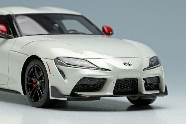 EIDOLON EM474A 1/43 Toyota GR Supra RZ Launch Edition White/Red