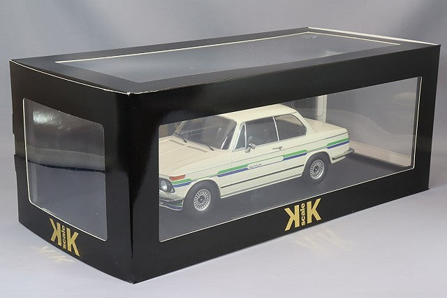 KK Scale KKDC181321 1/18 BMW 2002 Alpina 1974 White Classic Sedan