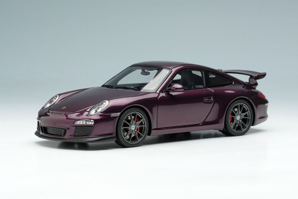 EIDOLON EM602H 1/43 Porsche 911 997.2 GT3 2010 Amethyst Metallic Resin Ltd 50pcs